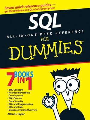 cover image of SQL All-in-One Desk Reference For Dummies